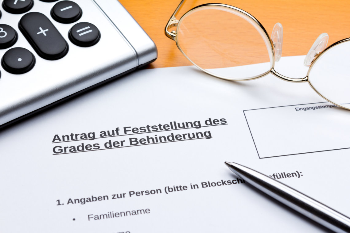 Antrag Feststellung Grad Behinderung