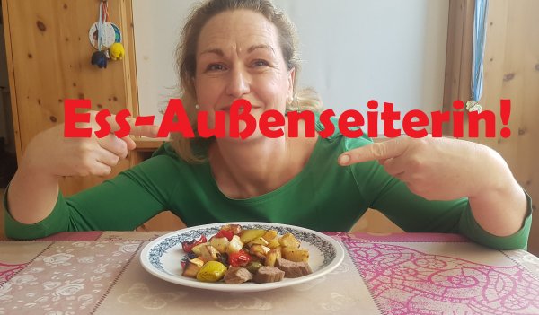 Foto Heike als "Ess-Außenseiterin"