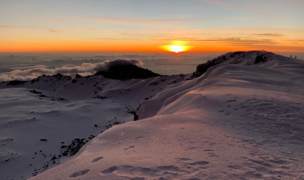 Sonnenaufgang vom Uhuru Peak