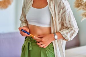 Behandlung des Typ-1-Diabetes Insulintherapie mit einem Insulinpen