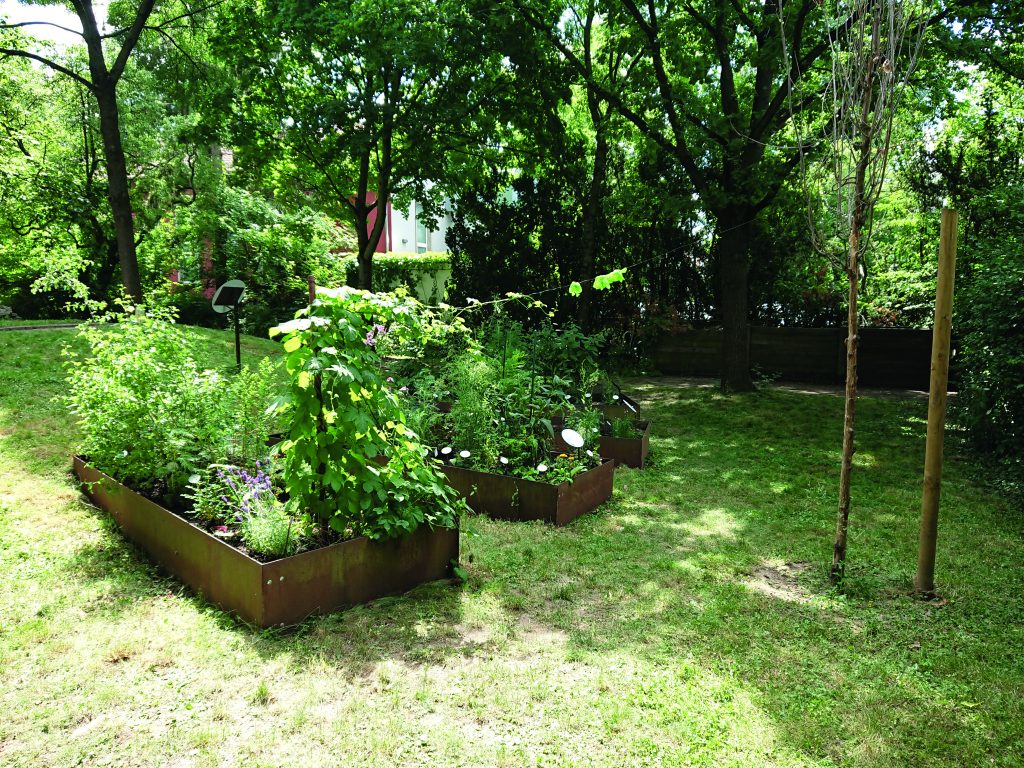 Der Diabetes-Garten im DGD-Krankenhaus Sachsenhausen in Frankfurt am Main.