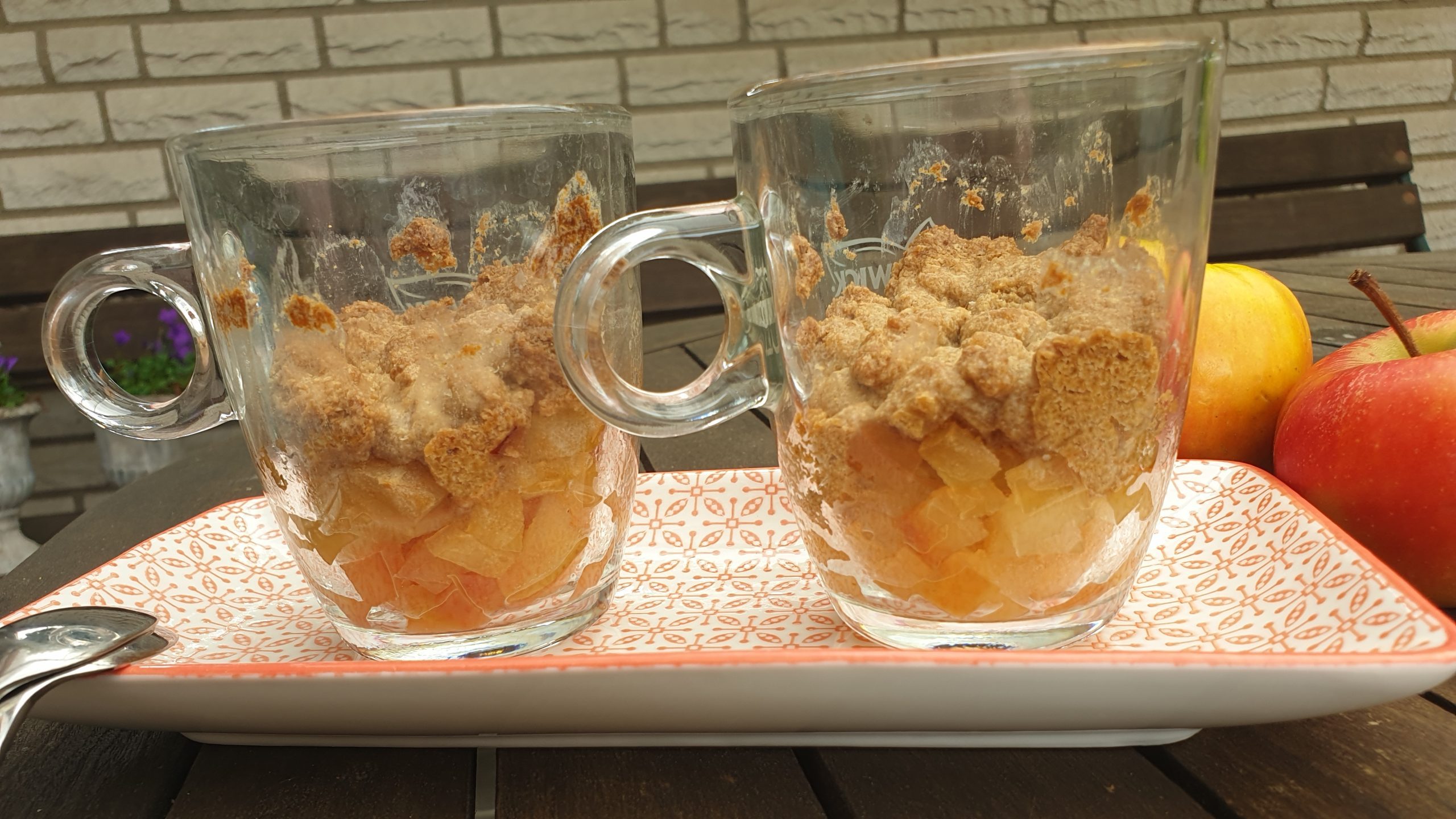 Rezept für Hafer-Apfel-Crumble – Diabetes-Anker