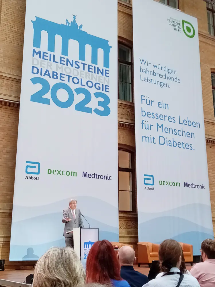 Meilensteine bringen Therapie des Diabetes voran – Dr. Jens Kröger, Vorstandsvorsitzender von diabetesDE – Deutsche Diabetes-Hilfe, eröffnete die "Meilensteine der modernen Diabetologie". | Foto: Katrin Kraatz/MedTriX