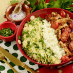 Rezept für Couscous-Bowl mit Hähnchen