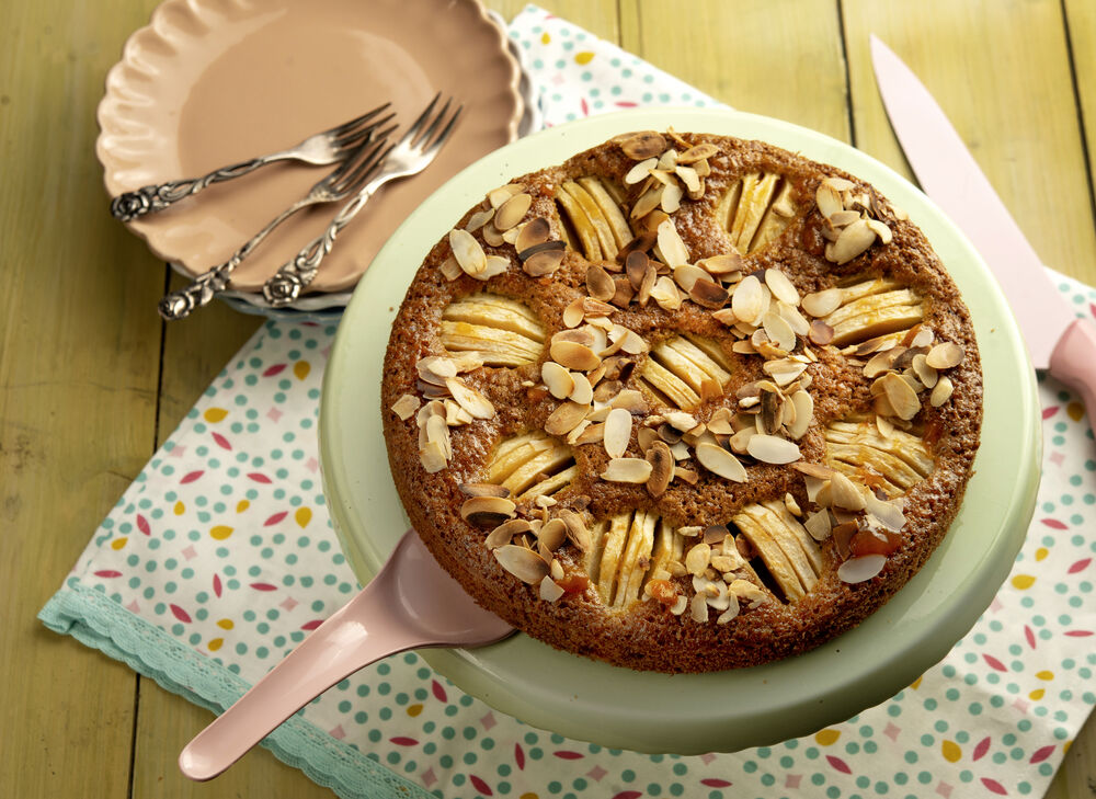 Rezept für Apfelkuchen mit Mandeln – Diabetes-Anker