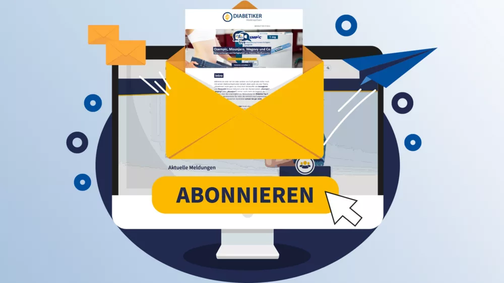 Übersichtlich und aktuell: Nichts mehr verpassen mit unserem Newsletter | Foto: Diabetiker Niedersachsen