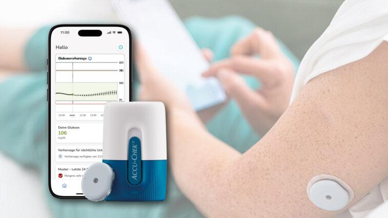 Neues „Accu-Chek SmartGuide CGM“-System: KI-gestützte Vorhersagen fürs Diabetes-Management | Foto: Roche/Collage: MedTriX