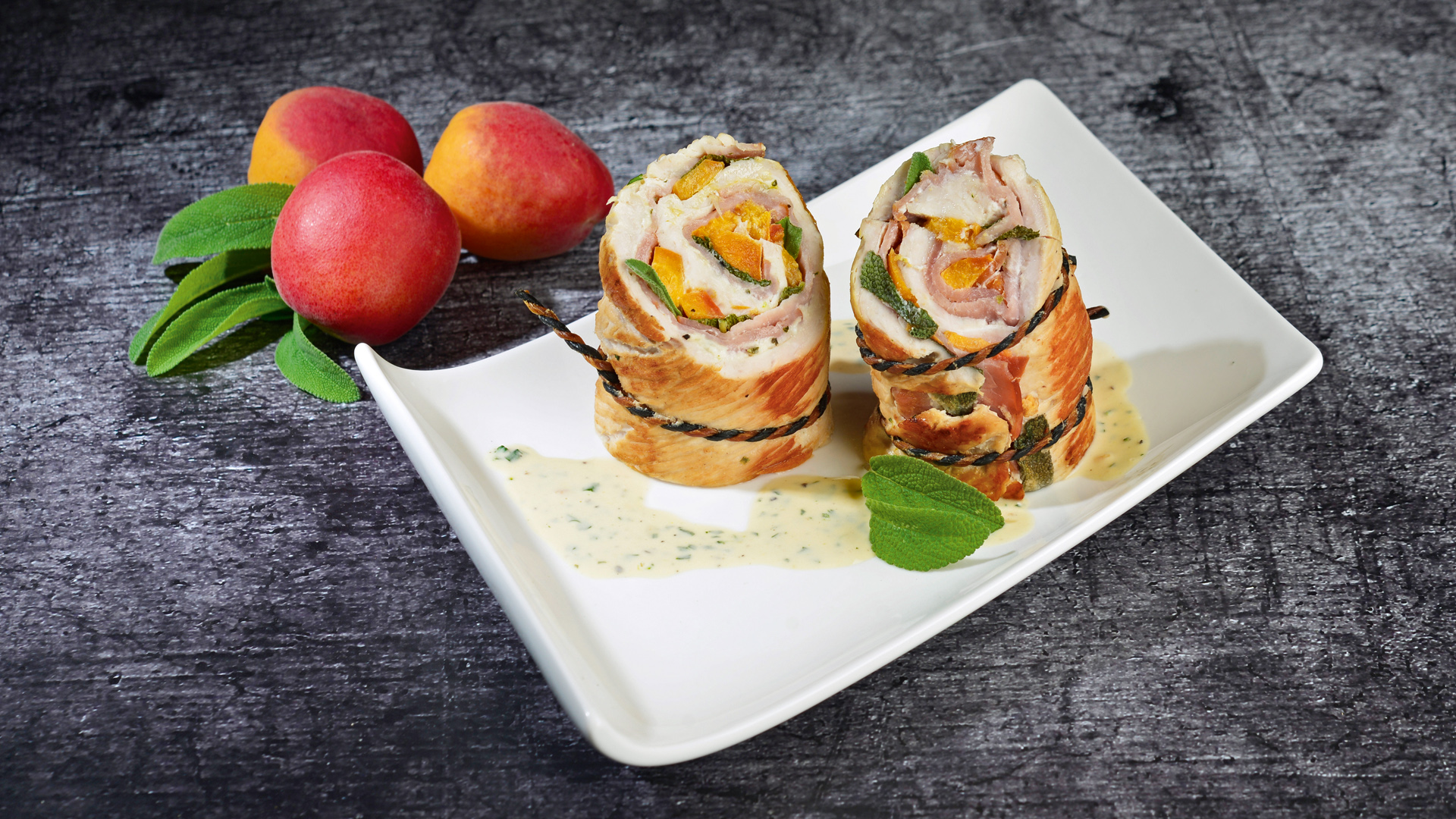 Rezept für Putenroulade mit Aprikosenfüllung – Diabetes-Anker