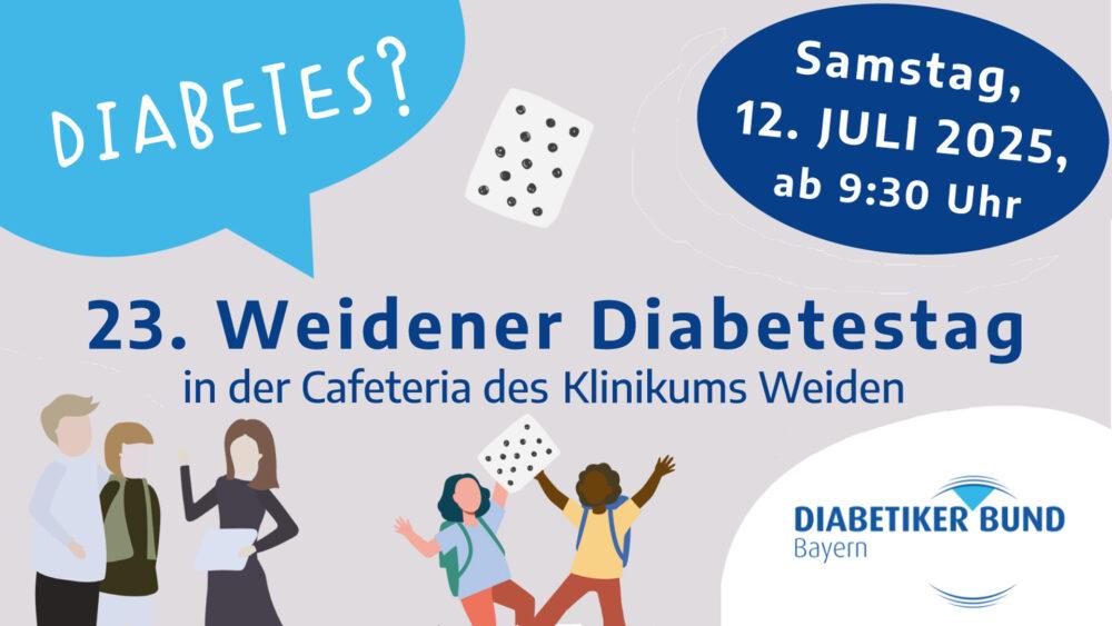 24. Weidener Diabetestag am Samstag, 12. Juli 2025, ab 9.30 Uhr | Foto: Diabetikerbund Bayern