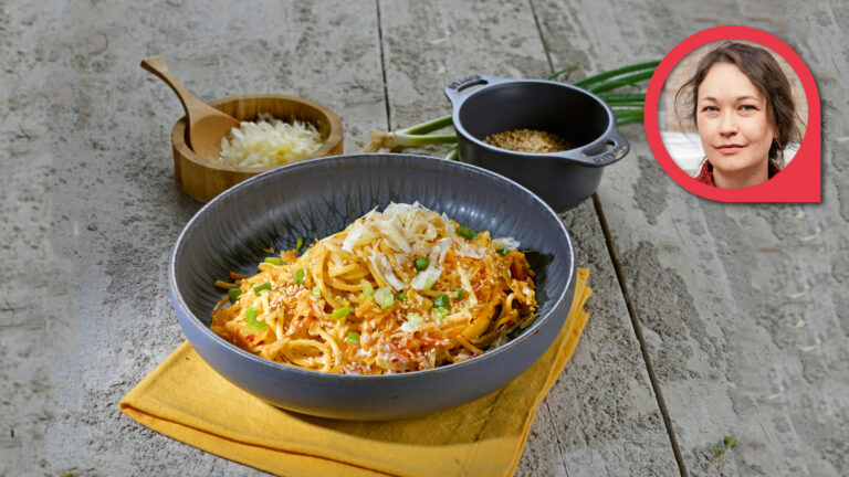 Community-Rezept: Cremige Kimchi-Pasta von Katharina | Foto: MedTriX / Bernhard und Gabi Kölsch