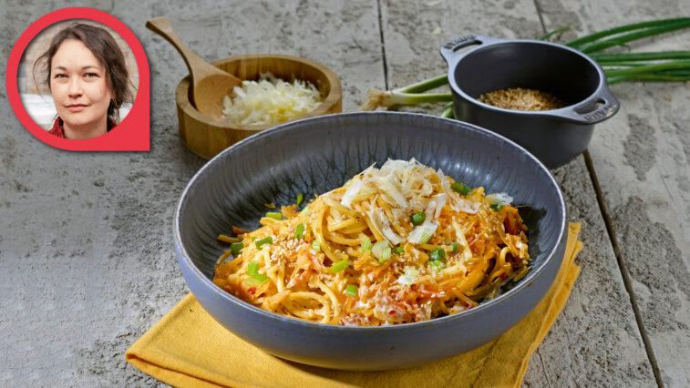 Das Community-Rezept: Cremige Kimchi-Pasta von Katharina | Foto: MedTriX / Bernhard und Gabi Kölsch / privat