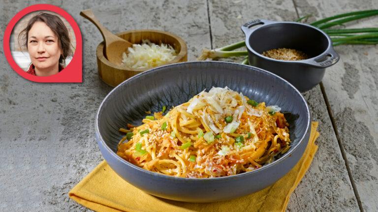 Das Community-Rezept: Cremige Kimchi-Pasta von Katharina | Foto: MedTriX / Bernhard und Gabi Kölsch / privat