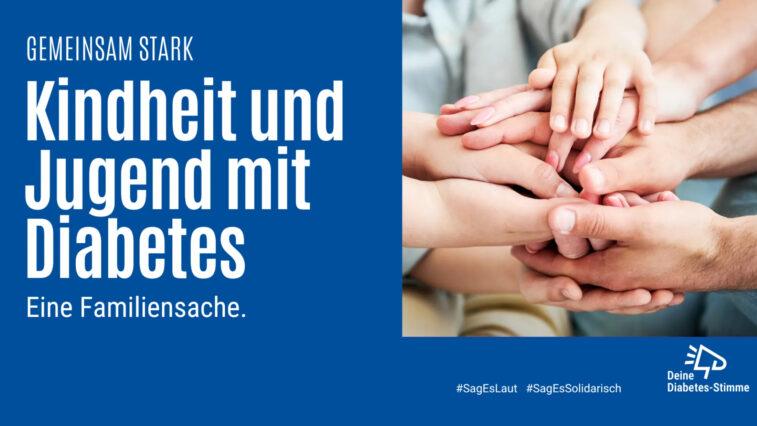 3. Aktion 2025 #SagEsLaut #SagEsSolidarisch: Gutes Aufwachsen mit Typ-1-Diabetes geht nur zusammen und auf Augenhöhe | Foto: diabetesDE