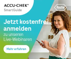 Werbebanner Roche: Webinar-Teilnahme