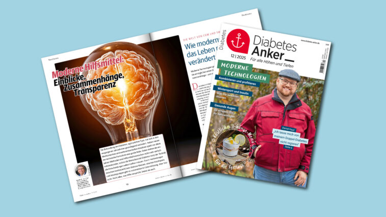 Druckfrisch: die Themen im Diabetes-Anker 12/2025 | Foto: Jennifer Sanchez / MedTriX