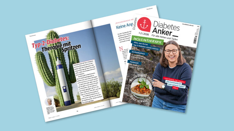 Druckfrisch: die Themen im Diabetes-Anker 1-2/2026 | Foto: MedTriX