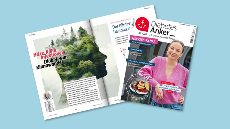 Druckfrisch: die Themen im Diabetes-Anker 3/2026 | Foto: Jennifer Sanchez / MedTriX