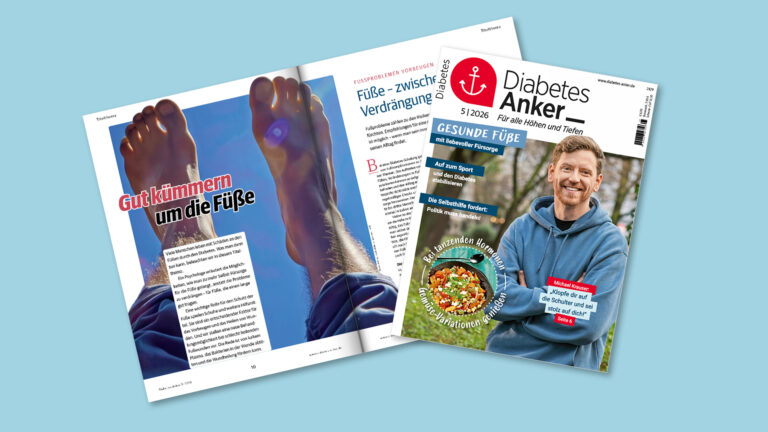 Druckfrisch: die Themen im Diabetes-Anker 5/2026 | Foto: Jennifer Sanchez / MedTriX