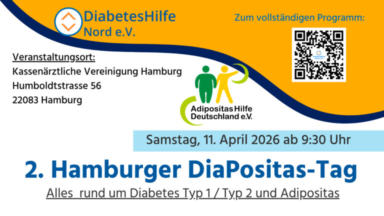 Gesundheitstag am 11. April 2026: 2. DiaPositastag in Hamburg | Foto: DiabetesHilfe Nord