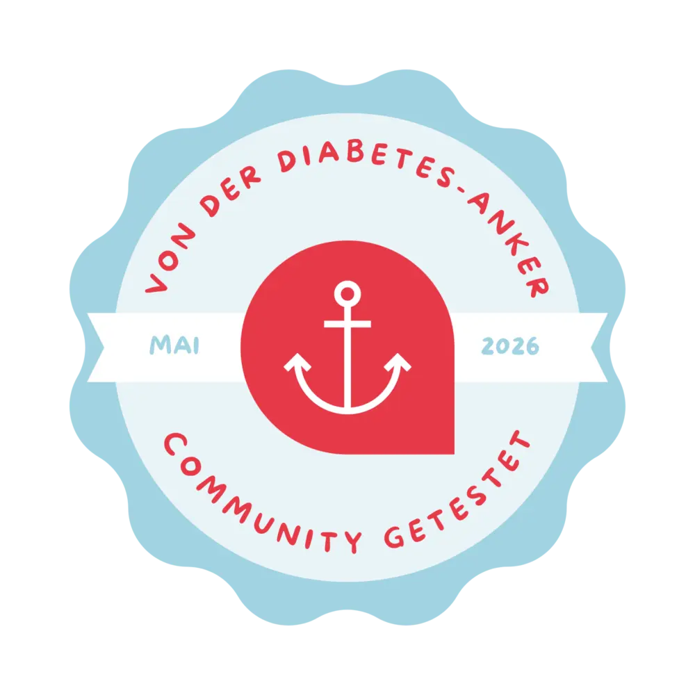 Das Diabetes-Anker-Produktcheck-Siegel.
