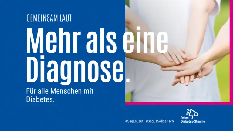SagEsLaut #SagEsSolidarisch 2026: Diabetes ist oft mehr als nur eine Diagnose | Foto: diabetesDE