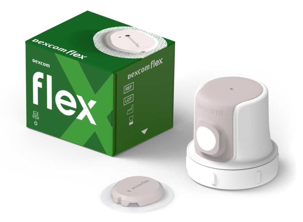 Dexcom Flex: Verpackung, Setzhilfe und Sensor. | Foto: Dexcom