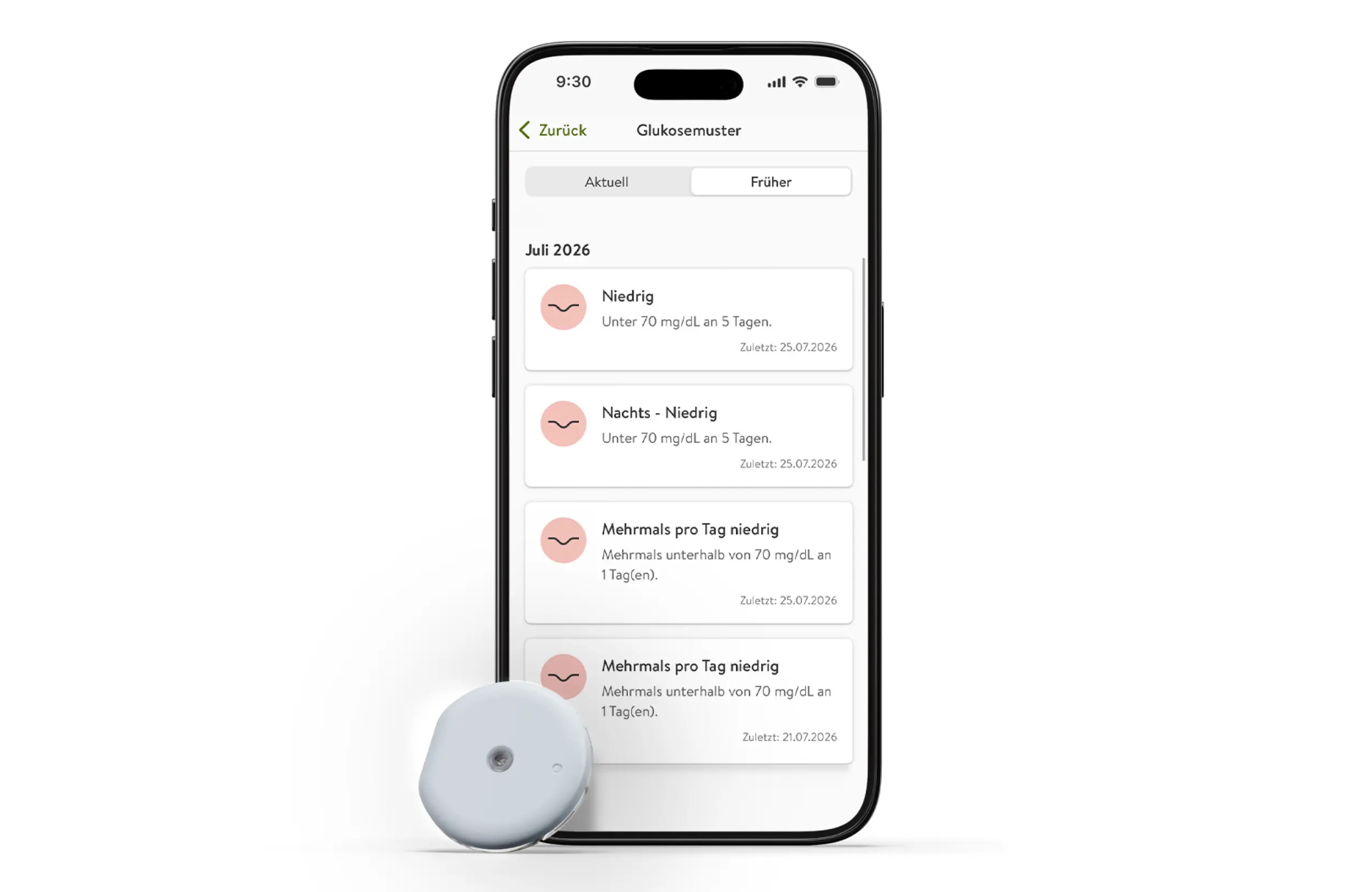 Mit Accu-Chek SmartGuide und der mySugr App erhalten Nutzer:innen Einblicke in ihre persönlichen Glukosemuster.