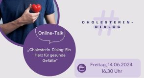 Cholesterin-Dialog live am 14. Juni: Ein Herz für gesunde Gefäße