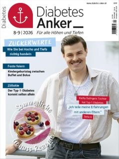 Die Titelseite der Diabetes-Anker-Ausgabe 8-9/2026